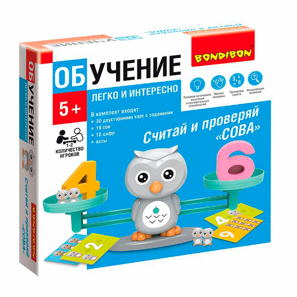 Купить Игра Bondibon Настольная игра СЧИТАЙ И ПРОВЕРЯЙ