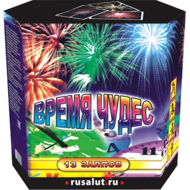 Купить Батарея салютов Время чудес, 13 залпов, EC065