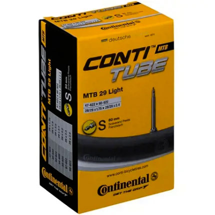 Купить Камера CONTINENTAL MTB Light 29 дюймов x1.75-2.4 дюймов  спортниппель 60 мм