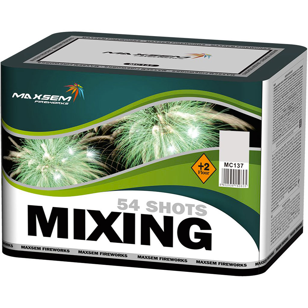 Купить Батарея салютов MAXSEM Замиксуй салют / Mixing, 54 залпа, MC137