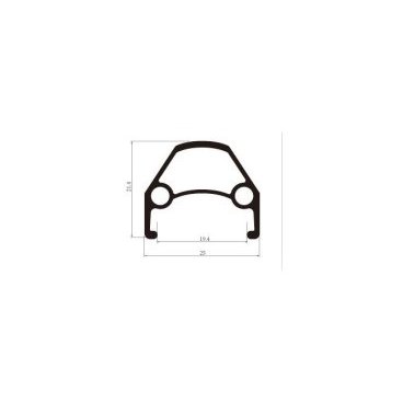 Купить Обод передний TRIX 27.5 дюймов  D-23 27,5 black