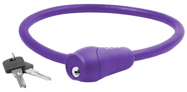 Купить Замок велосипедный противоугонный S 12.6 фиолетовый M-WAVE 12х600мм