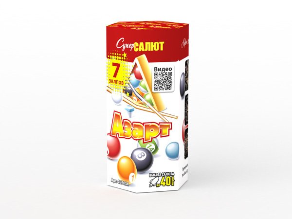 Купить Батарея салютов Азарт (0,8х7), СС7054