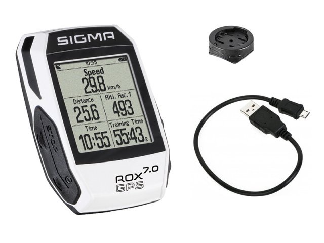 Купить Велокомпьютер SIGMA ROX GPS 7.0 навигация по треку, белый