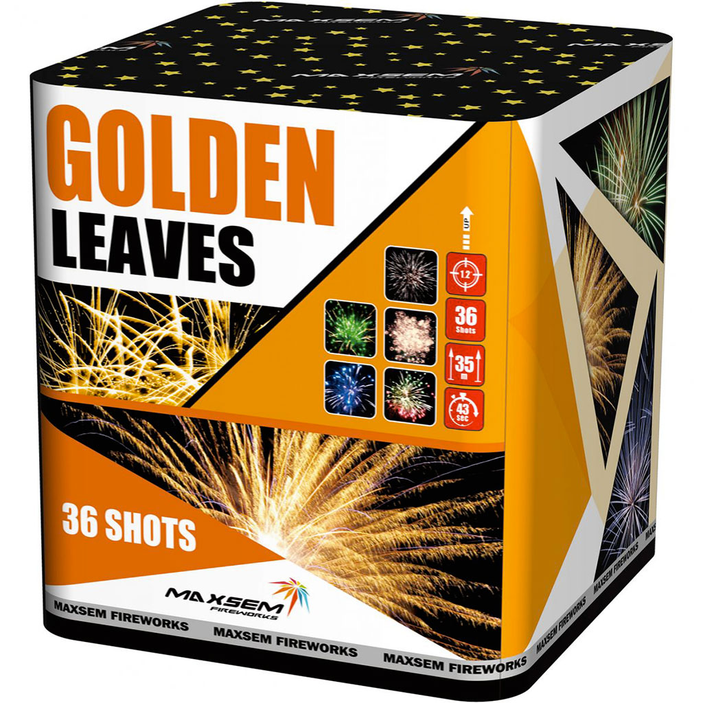 Купить Батарея салютов Золотые листья / Golden Leaves, 36 залпов, GWM6360