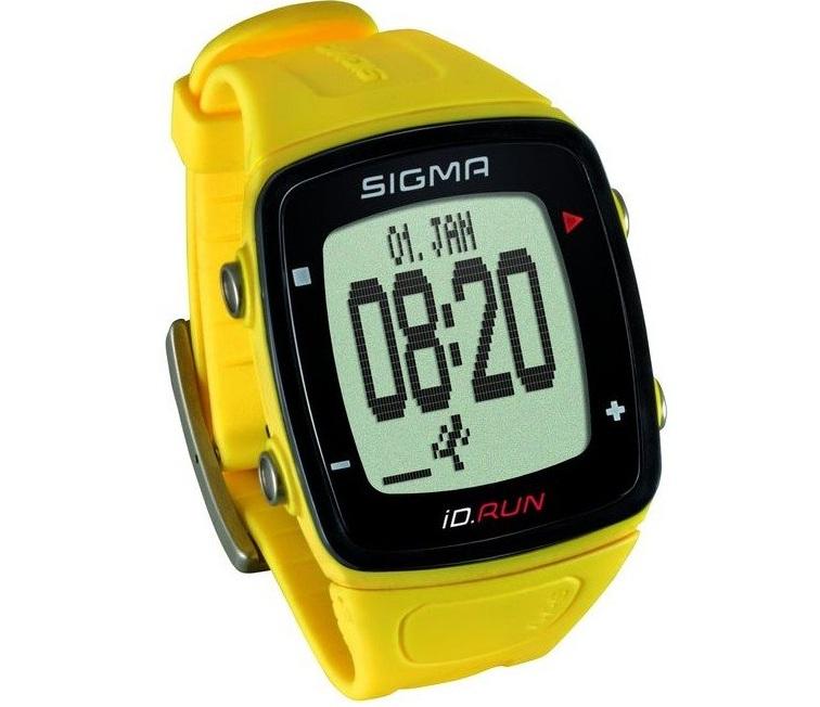 Купить Часы спортивные SIGMA SPORT iD.RUN: скорость и расстояние (на основе GPS). Жёлтый