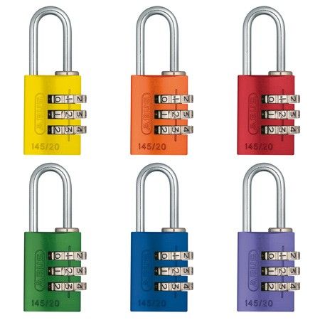 Купить Велозамок ABUS 724/20 rainbow навесной кодовый