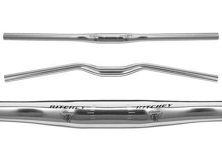 Купить Руль RITCHEY MTN CLASSIC FLAT, D:31,8 х L:660мм, изгиб 10° назад, алюм.6061,серебристый с логотипом