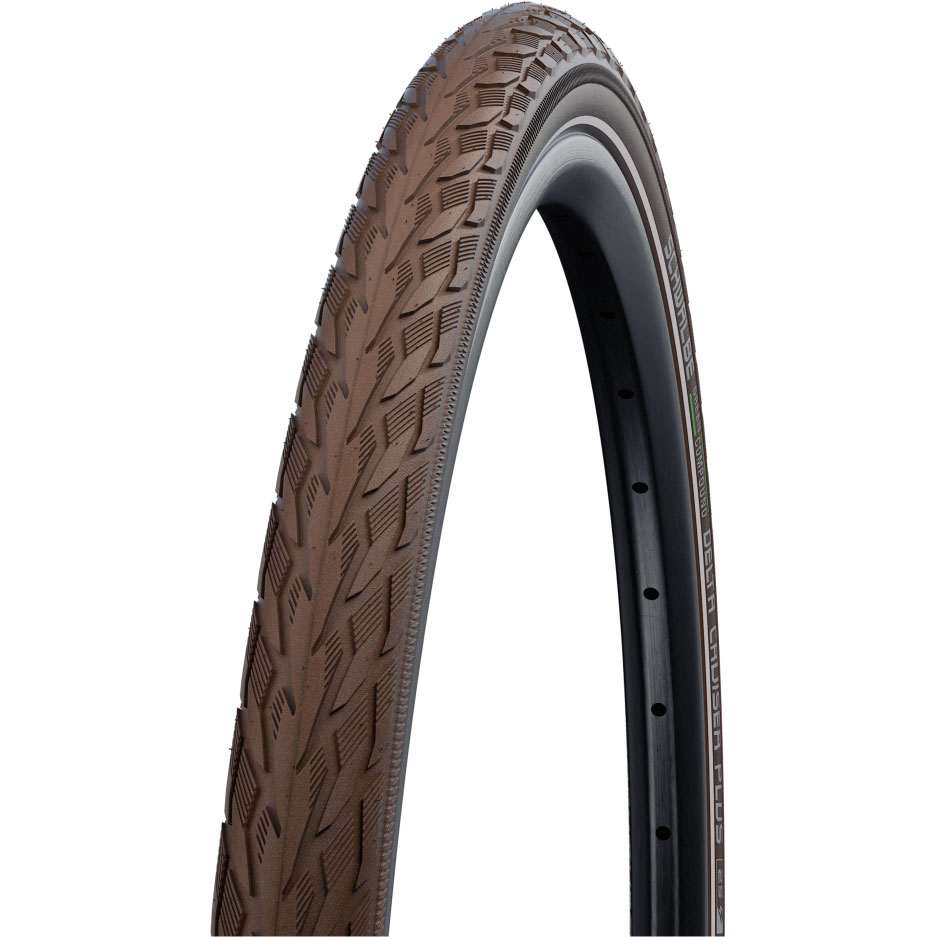 Купить Покрышка SCHWALBE Delta Cruiser Plus PunctureGuard, 28x1.4, коричневая