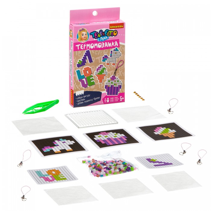 Купить Набор для творчества BONDIBON. Термомозаика 2D пирожное-мороженое