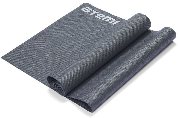 Купить Коврик для йоги и фитнеса ATEMI AYM01GY, ПВХ, 173x61x0.3 см, серый