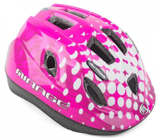 Купить Шлем детский/ подростковый MIRAGE 165 PINK/WHITE 48-54см AUTHOR