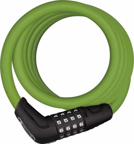 Купить Велозамок кодовый ABUS Numero 5510C/180см, трос 10мм, SCMU с кронштейном, класс защиты 3/15, 500гр, зеленый