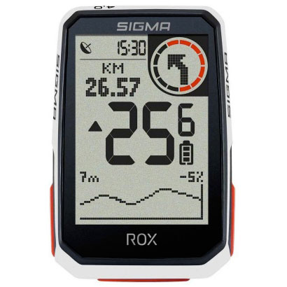 Купить Велокомпьютер SIGMA ROX 4.0, GPS, Bluetooth, 30 функций, белый