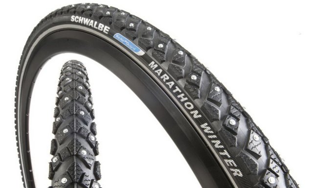 Купить Покрышка SCHWALBE 26x1.75 (47-559) MARATHON WINTER PLUS (200шипов) Perf, SmartGuard, TwinSkin B/B+RT