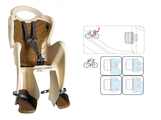 BELLELLI Сидение заднее Mr Fox Standard B-Fix, кремовое с бежевой вставкой, до 22кг Купить BELLELLI Сидение заднее Mr Fox Standard B-Fix, кремовое с бежевой вставкой, до 22кг