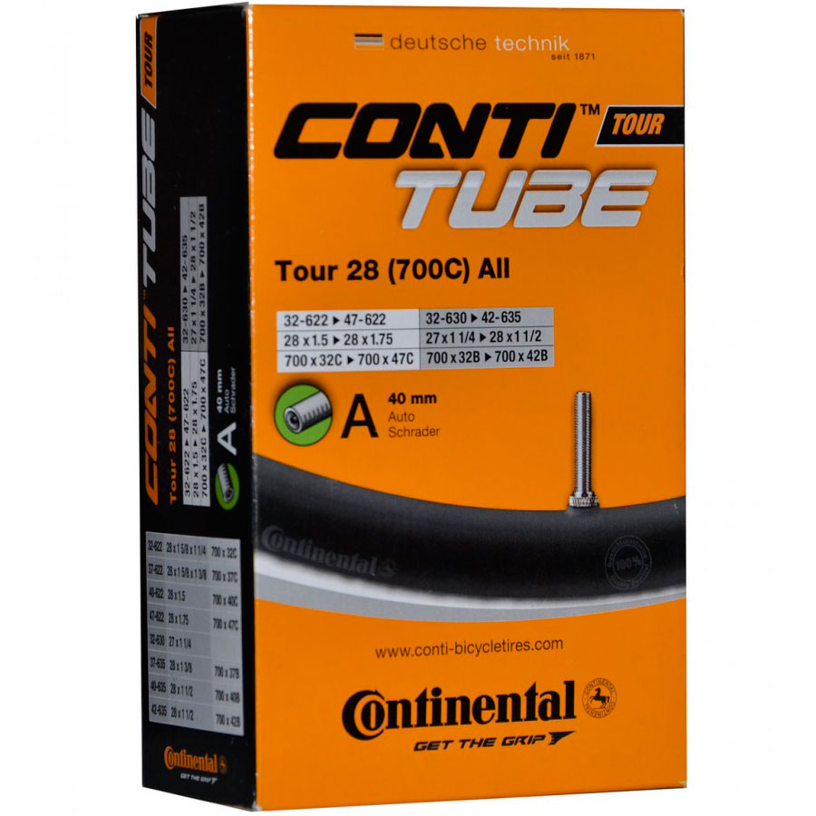 Купить Камера CONTINENTAL Tour 700x32-47c, автомобильный 40 мм