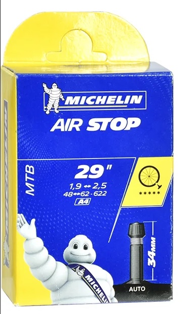 Купить Камера MICHELIN A4 AIRSTOP 29х1,9-2,5 (48-62X622), AV 34mm, с герметиком