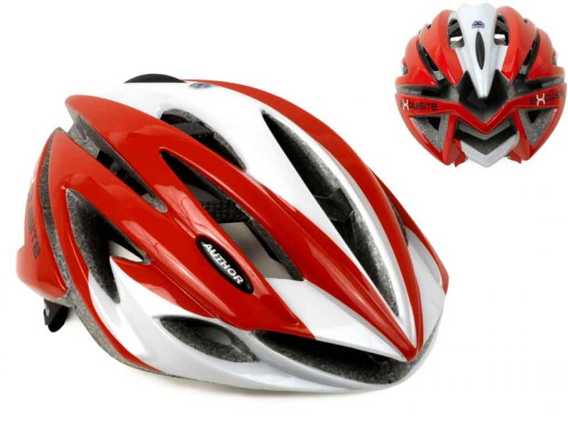 Купить Шлем AUTHOR спорт Exquisite 081 Red профи 19 отв. Double InMold красно-белый 58-62см 8-9001056