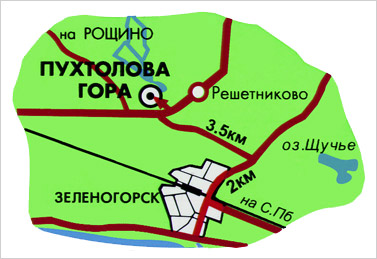 Карта удельная зеленогорск
