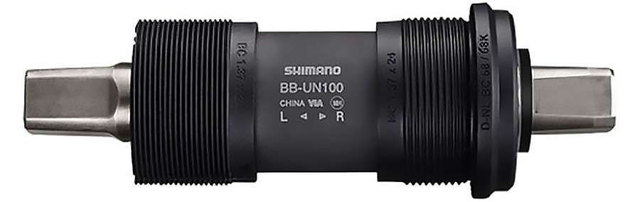 Купить Каретка Shimano BB-UN100 картриджная, SQR (квадрат), 68 мм, 122,5 мм ABBUN100B22B
