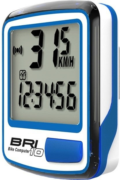 Купить Велокомпьютер Stels BRI-10W white/blue 10 функций