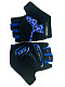 Купить Перчатки US SPORT RACE GEL лайкра черно-синие, размер S, с петельками, на липучке 08-202402