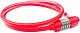 Купить Велозамок Mizumi  тросовый кодовый WL-656-900*12мм красный WL-656-red