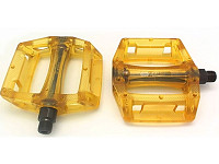 Купить Педали Z-0911 полимерные прозрачные желтые., ОПТ00000285