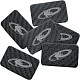 Купить Наклейки виниловые на раму Lizard Skins Carbon Leather Frame Patches, чёрные LEADS200